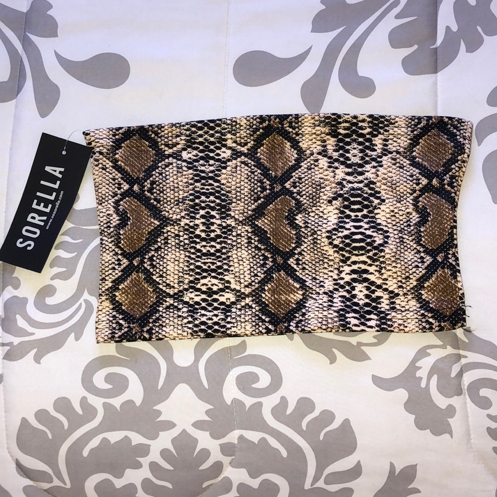 Sorella Snakeskin Tube Top